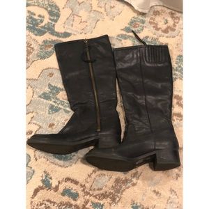 lucky brand black leather boots